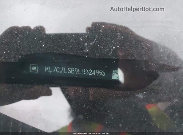KL7CJLSB9LB324953 2020 CHEVROLET TRAX Silver 