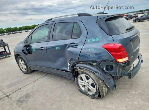 KL7CJLSBXMB314885 2021 CHEVROLET TRAX Blue Հետևի ձախ