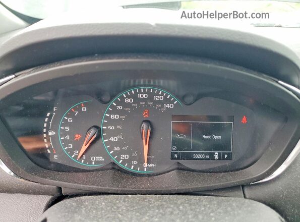 KL7CJNSB2MB335032 2021 CHEVROLET TRAX Black Вид щитка приладів
