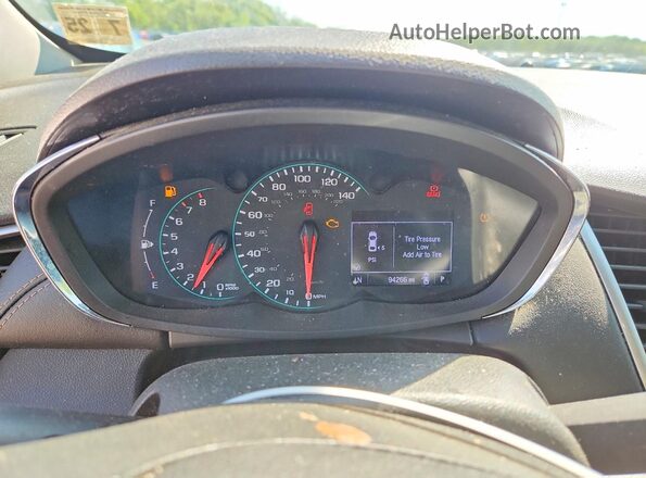 KL7CJNSB3LB315015 2020 CHEVROLET TRAX Белый Вид щитка приборов