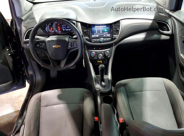 KL7CJNSB7LB063656 2020 CHEVROLET TRAX Black წინა პანელის ხედი