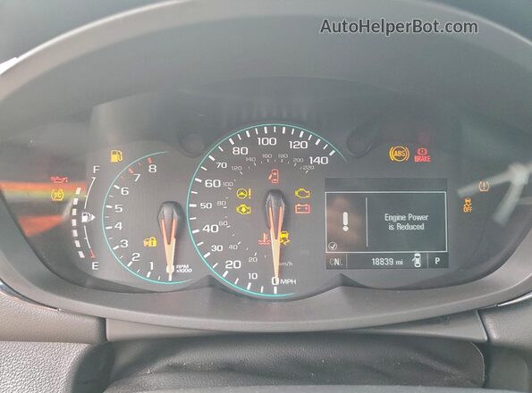 KL7CJNSM3MB361611 2021 CHEVROLET TRAX White Vista del cuadro de instrumentos