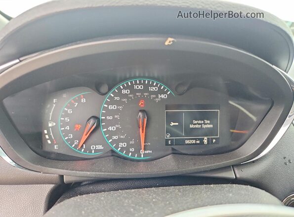 KL7CJPSB2HB197607 2017 CHEVROLET TRAX Silver ხელსაწყოთა პანელის ხედი