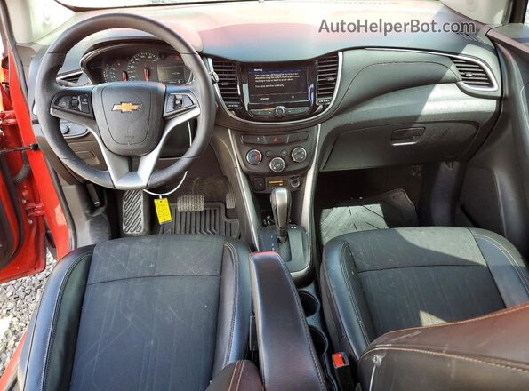 KL7CJPSB7LB340219 2020 CHEVROLET TRAX Red Dashboard view