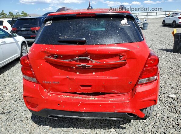 KL7CJPSB7LB340219 2020 CHEVROLET TRAX Red Rear view