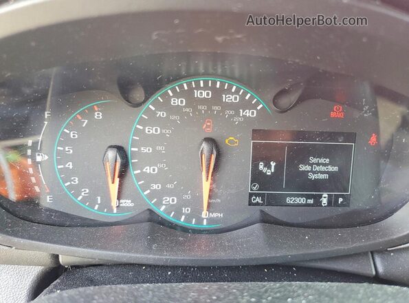 KL7CJPSB7LB340219 2020 CHEVROLET TRAX Red Instrument cluster view