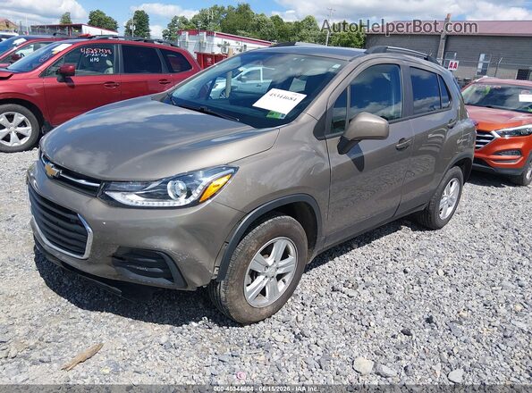 KL7CJPSB7MB351870 2021 CHEVROLET TRAX Champagne Передняя левая четверть