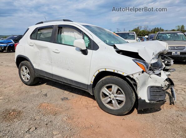 KL7CJPSB7MB355241 2021 CHEVROLET TRAX White წინა მარჯვენა