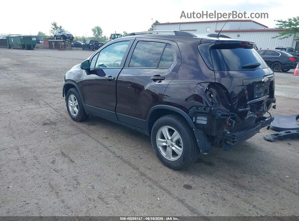 KL7CJPSB9MB340725 2021 CHEVROLET TRAX Burgundy უკანა მარცხენა