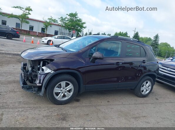 KL7CJPSB9MB340725 2021 CHEVROLET TRAX Burgundy 