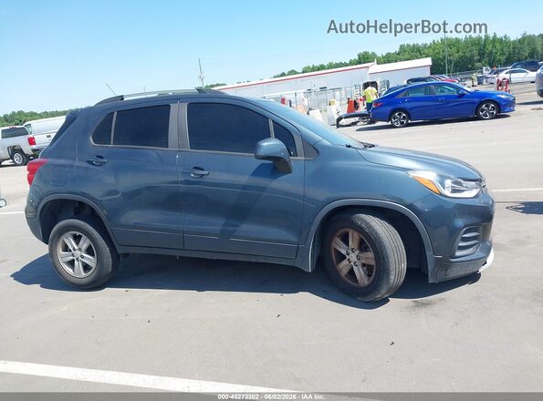 KL7CJPSBXMB328986 2021 CHEVROLET TRAX Teal Սալոնի 360 աստիճան տեսք