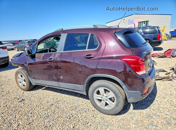 KL7CJPSM0NB546907 2022 CHEVROLET TRAX Burgundy Tył lewy