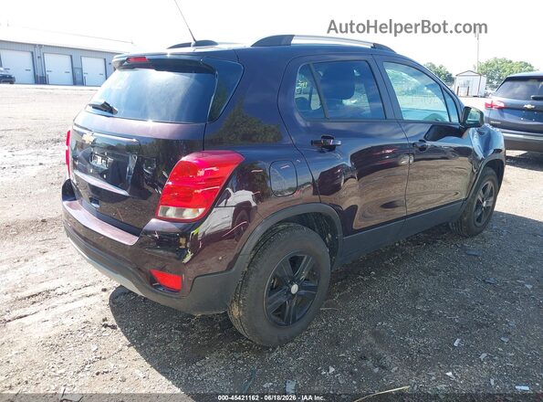 KL7CJPSM4NB515093 2022 CHEVROLET TRAX Maroon Tył prawy