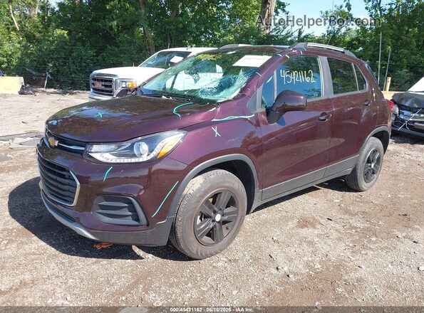 KL7CJPSM4NB515093 2022 CHEVROLET TRAX Maroon Przód lewy