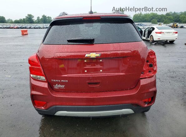 KL7CJPSM4NB548093 2022 CHEVROLET TRAX Red უკანა ხედი