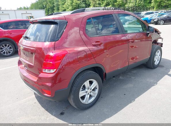 KL7CJPSM6NB529206 2022 CHEVROLET TRAX Red Rear right