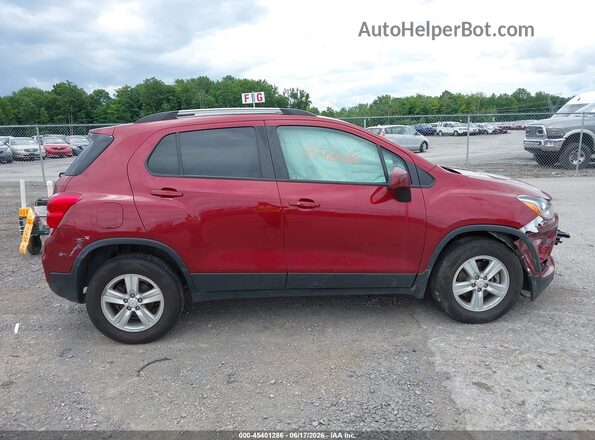 KL7CJPSM9NB515073 2022 CHEVROLET TRAX Red Вид задньої частини салону