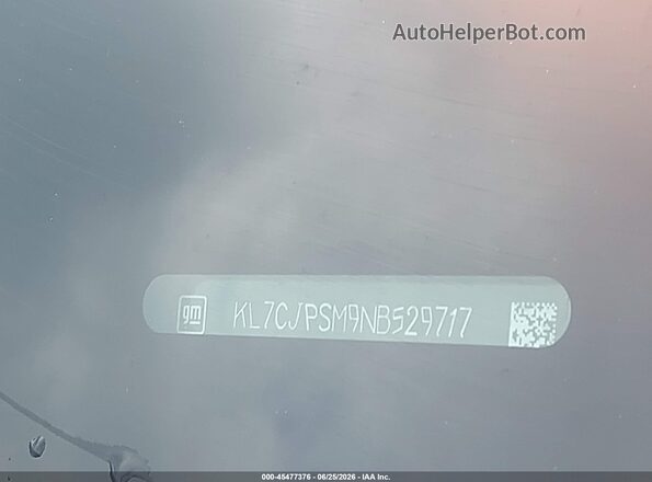 KL7CJPSM9NB529717 2022 CHEVROLET TRAX Красный Вид подкапотного пространства