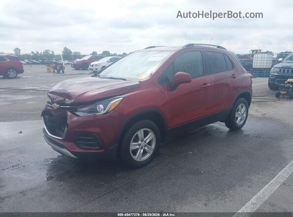 KL7CJPSM9NB529717 2022 CHEVROLET TRAX Красный Передняя левая четверть