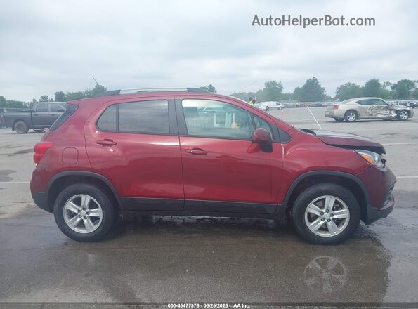 KL7CJPSM9NB529717 2022 CHEVROLET TRAX Красный Вид задней части салона