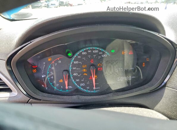 KL8CA6SA8MC709226 2021 CHEVROLET SPARK Blue Instrument cluster view