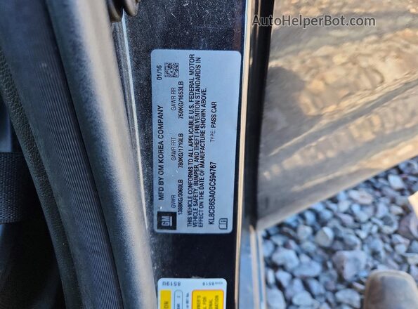 KL8CB6SA0GC594767 2016 CHEVROLET SPARK Black Vista del compartimento del motor