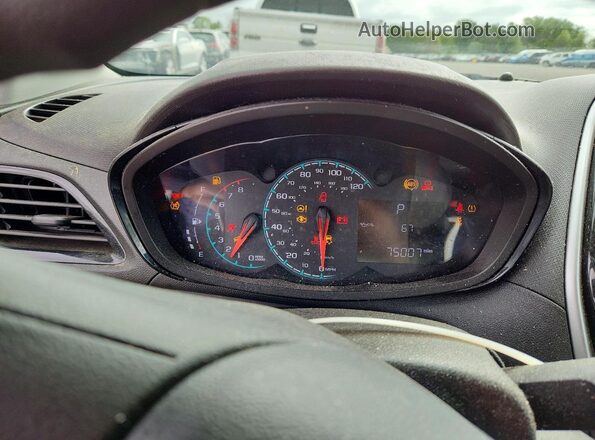 KL8CB6SA0HC840637 2017 CHEVROLET SPARK Silver Вид щитка приладів