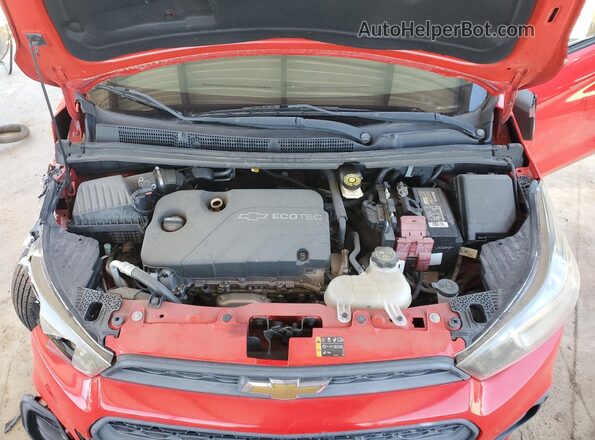 KL8CB6SA2GC573967 2016 CHEVROLET SPARK Red Вид наклейки з VIN-кодом