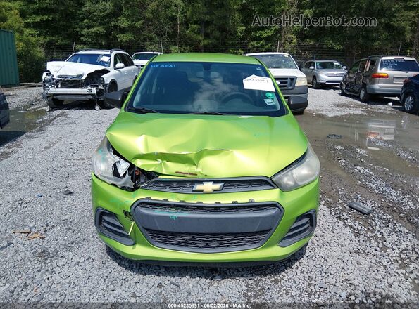 KL8CB6SA2GC589957 2016 CHEVROLET SPARK Green Dashboard view