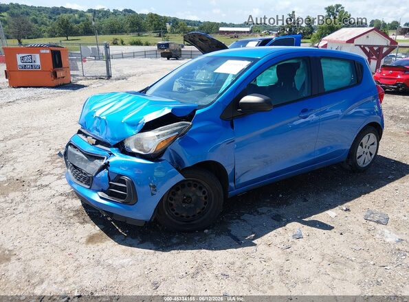 KL8CB6SA2HC721083 2017 CHEVROLET SPARK Синий Передняя левая четверть