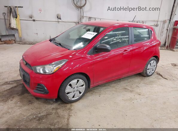 KL8CB6SA2HC734030 2017 CHEVROLET SPARK Red Przód lewy