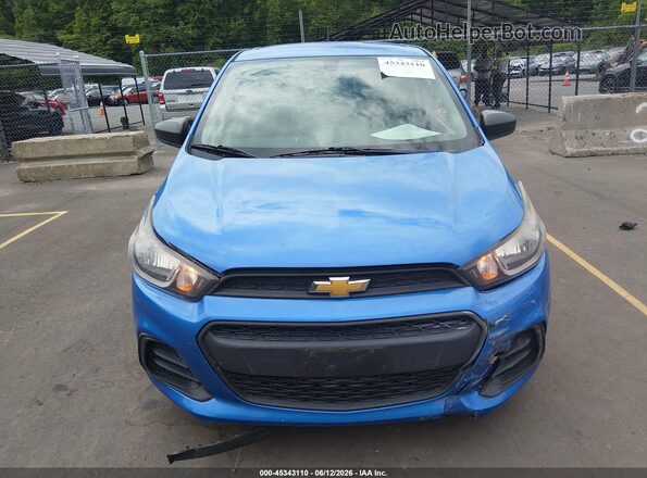 KL8CB6SA2JC441539 2018 CHEVROLET SPARK Blue Widok zestawu wskaźników