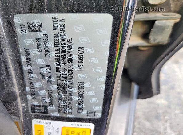 KL8CB6SA2KC819215 2019 CHEVROLET SPARK Black 