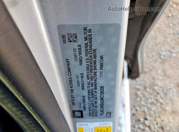 KL8CB6SA2MC726309 2021 CHEVROLET SPARK Silver 