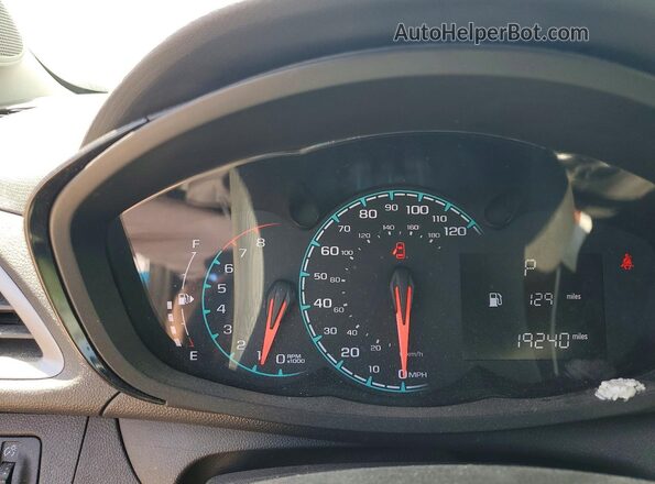 KL8CB6SA3LC424090 2020 CHEVROLET SPARK Blue Instrument cluster view