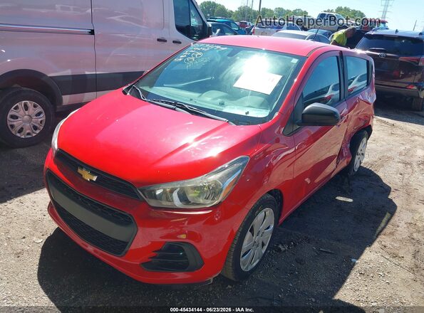 KL8CB6SA5HC791550 2017 CHEVROLET SPARK Красный Передняя левая четверть