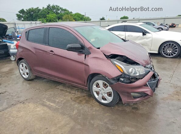 KL8CB6SA5KC732165 2019 CHEVROLET SPARK Розовый Передняя правая четверть