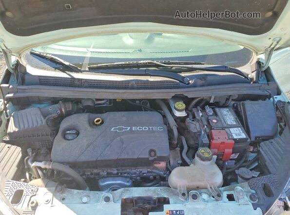 KL8CB6SA6HC756788 2017 CHEVROLET SPARK Green Vista del compartimento del motor