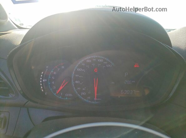 KL8CB6SA6HC838875 2017 CHEVROLET SPARK Turquoise Widok zestawu wskaźników