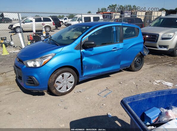 KL8CB6SA6JC430673 2018 CHEVROLET SPARK Blue Przód lewy