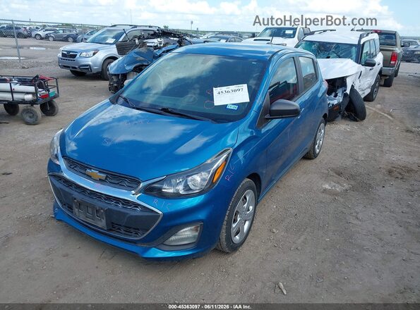KL8CB6SA6LC403105 2020 CHEVROLET SPARK Turquoise Առջևի ձախ երեք քառորդ տեսարան