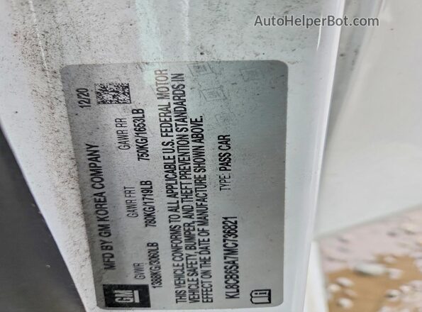 KL8CB6SA7MC736821 2021 CHEVROLET SPARK White Vista del compartimento del motor