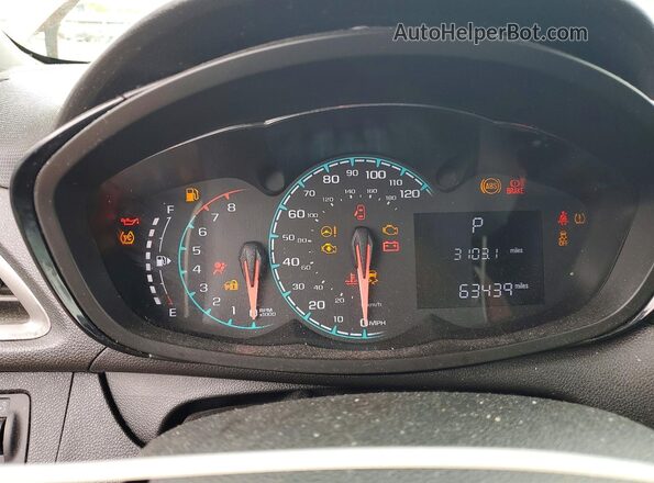 KL8CB6SA8LC413201 2020 CHEVROLET SPARK Orange Vista del cuadro de instrumentos