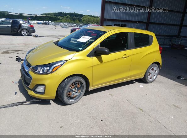 KL8CB6SA8NC004411 2022 CHEVROLET SPARK Yellow Vista tres cuartos delantera izquierda
