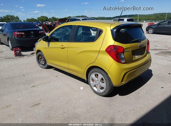 KL8CB6SA8NC004411 2022 CHEVROLET SPARK Yellow Trasero izquierdo