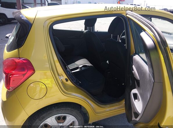 KL8CB6SA8NC004411 2022 CHEVROLET SPARK Yellow Vista de la etiqueta del VIN