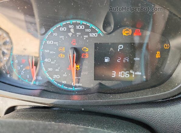 KL8CB6SA8NC025873 2022 CHEVROLET SPARK Silver Вид щитка приладів