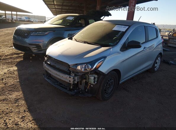 KL8CB6SA9KC746747 2019 CHEVROLET SPARK Silver წინა მარცხენა ხედი სამი მეოთხედიდან