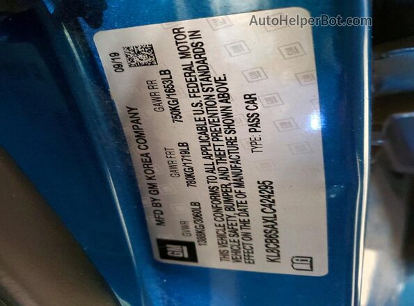 KL8CB6SAXLC424295 2020 CHEVROLET SPARK Blue 