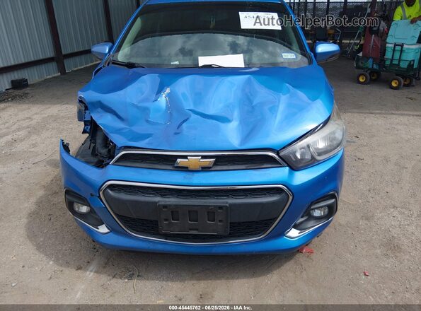 KL8CC6SA6JC439628 2018 CHEVROLET SPARK Blue Vista del cuadro de instrumentos